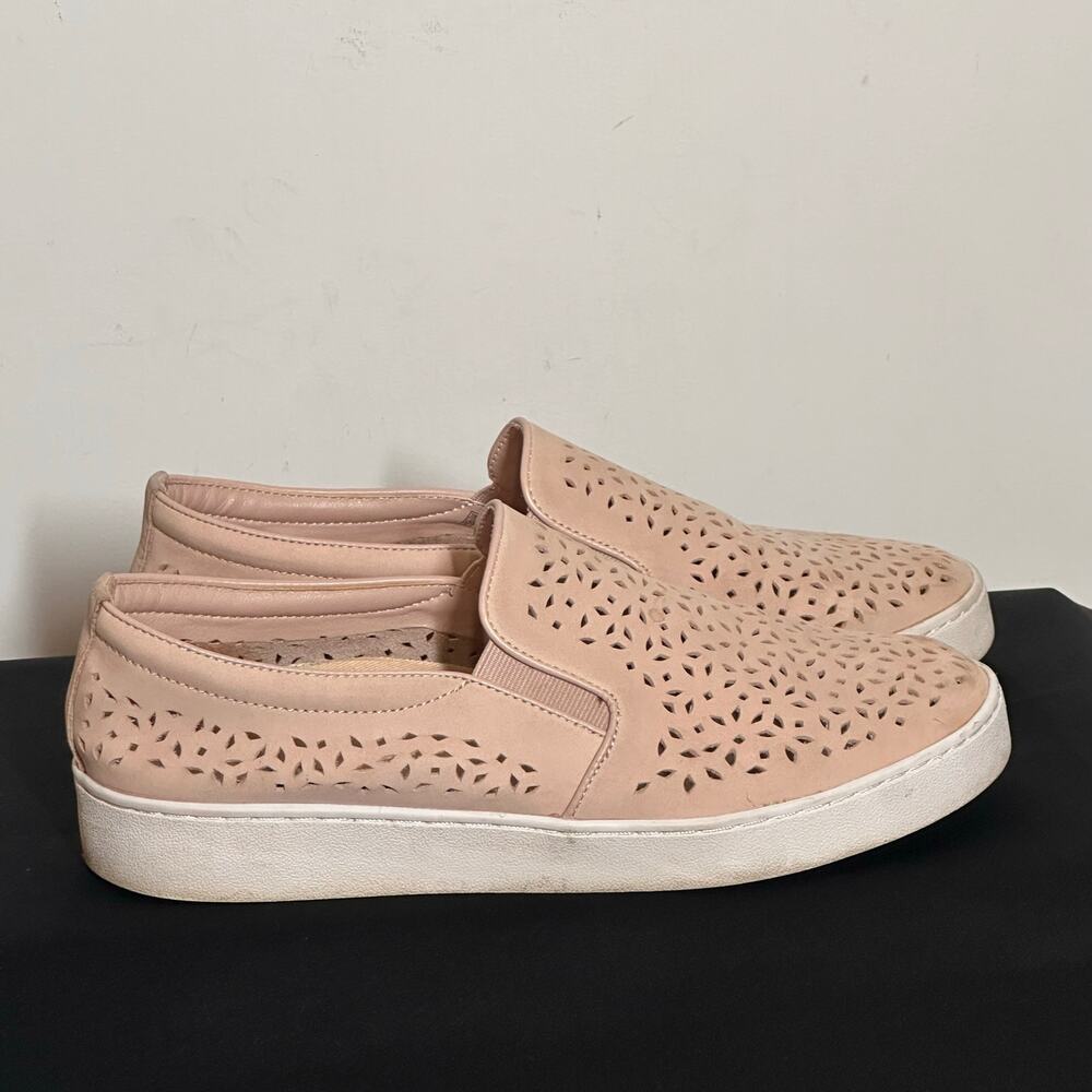 Vionic Splendid Midi Pink Perforated Slip On Sneakers Concealed Ortho Arch Sz 9 - Picture 2 of 9
